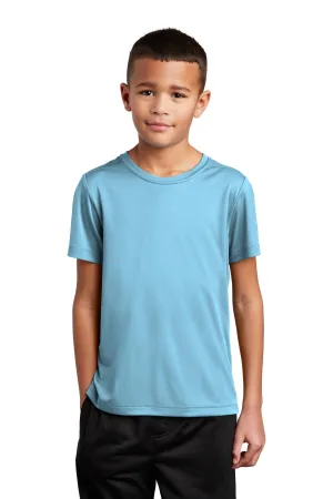 Sport-Tek  Youth Posi-UV Pro Tee. YST420 Light Blue