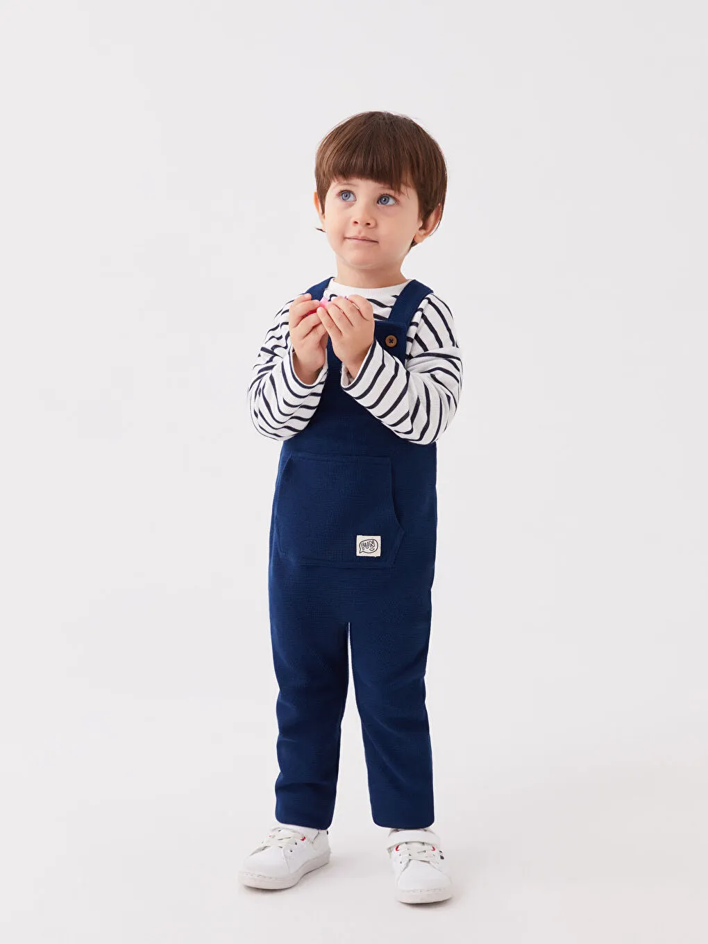 Square Neck Baby Boy Salopet
