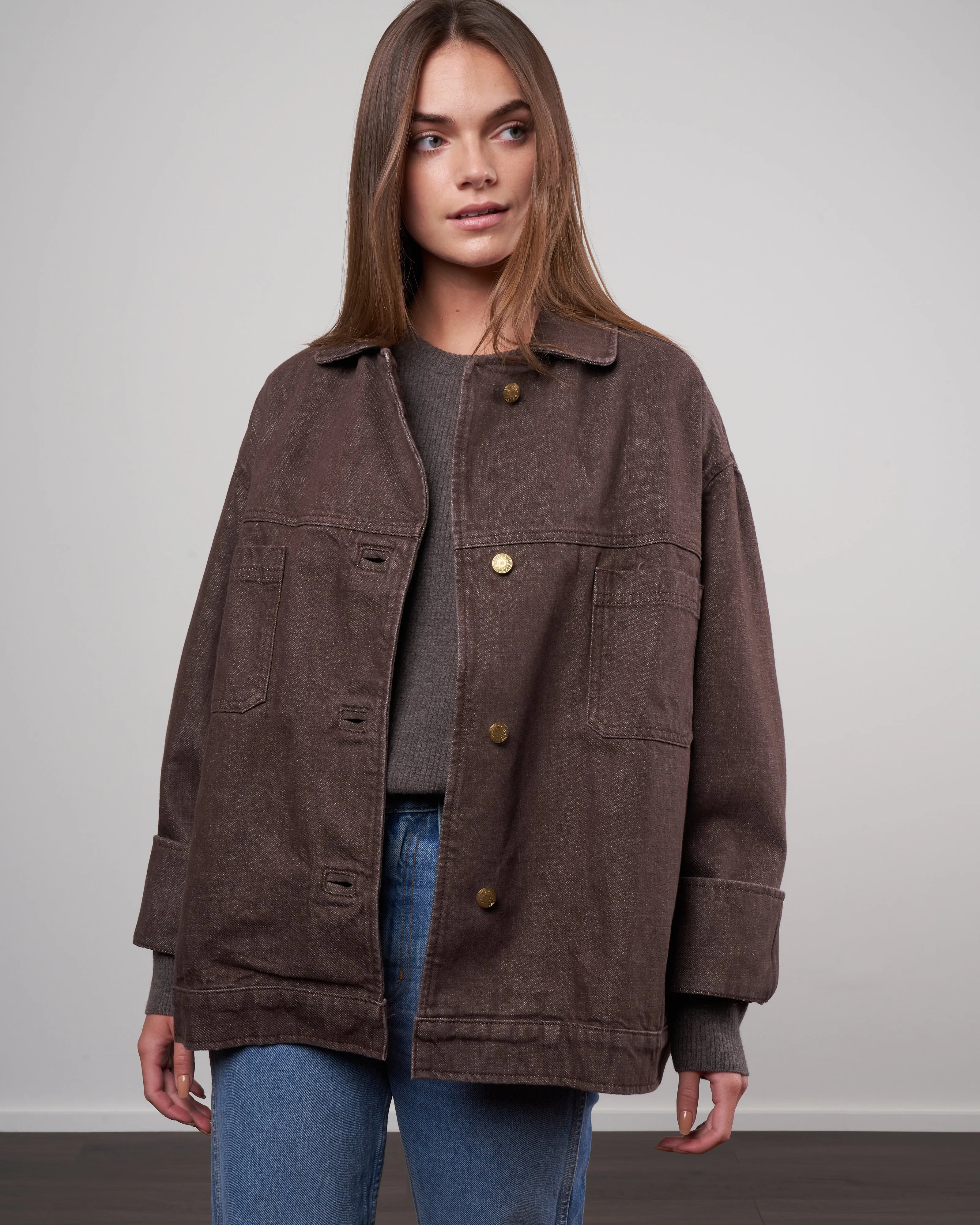 stadium jacket - bay yarn dye