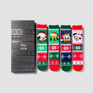 Stance Christmas Disney - Claus Socks 4 Pack Box Set Multi