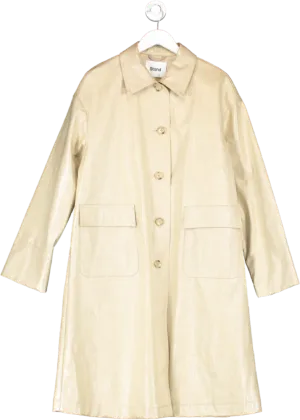 Stand Beige Oversized Debbie Coat One Size