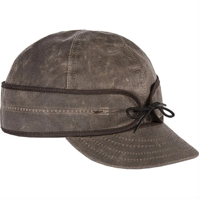 Stormy Kromer Waxed Cotton Cap Dark Oak