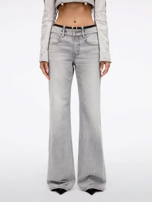 Straight-Leg Belted Jeans