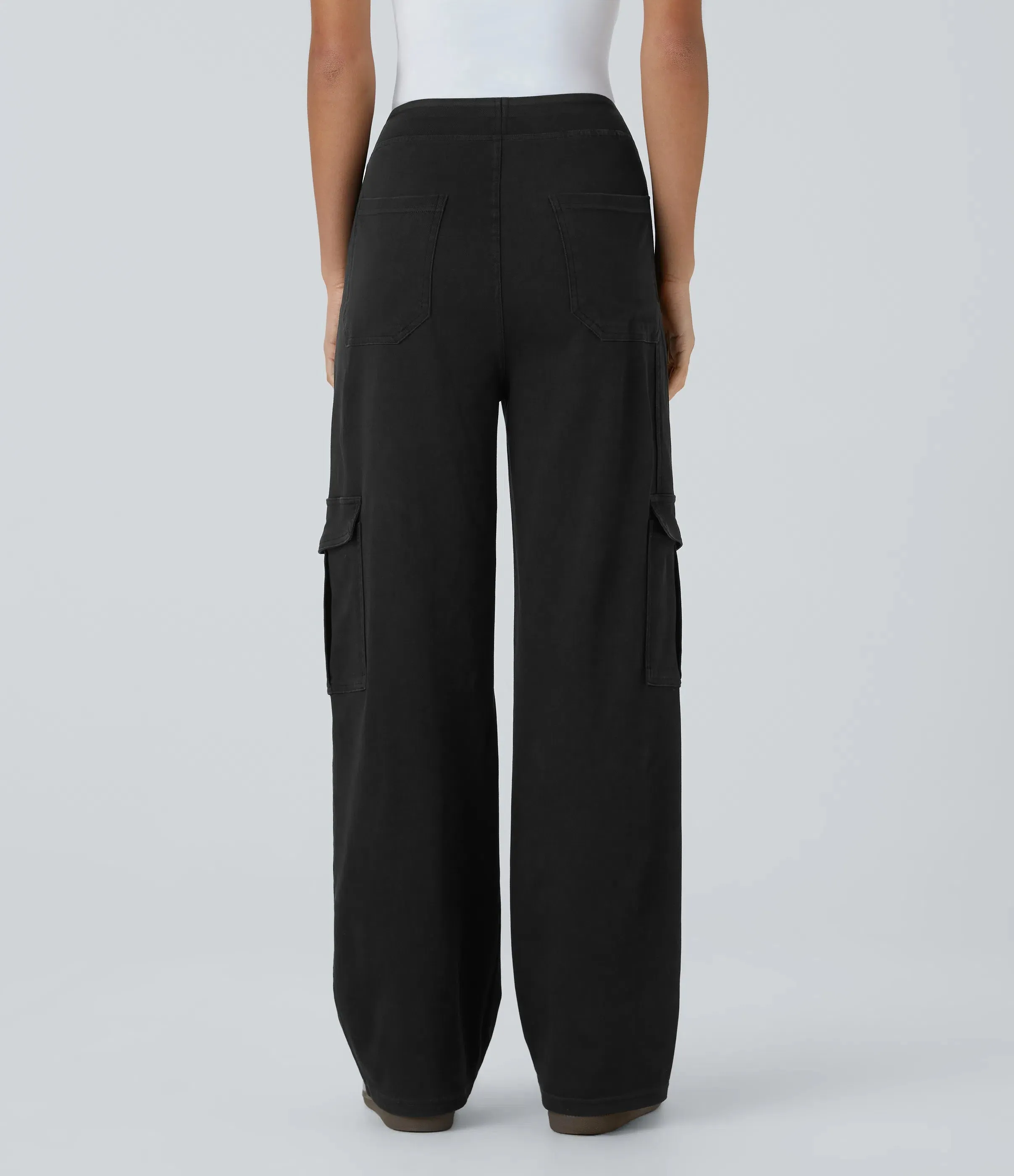 Straight Leg Cargo Jeans