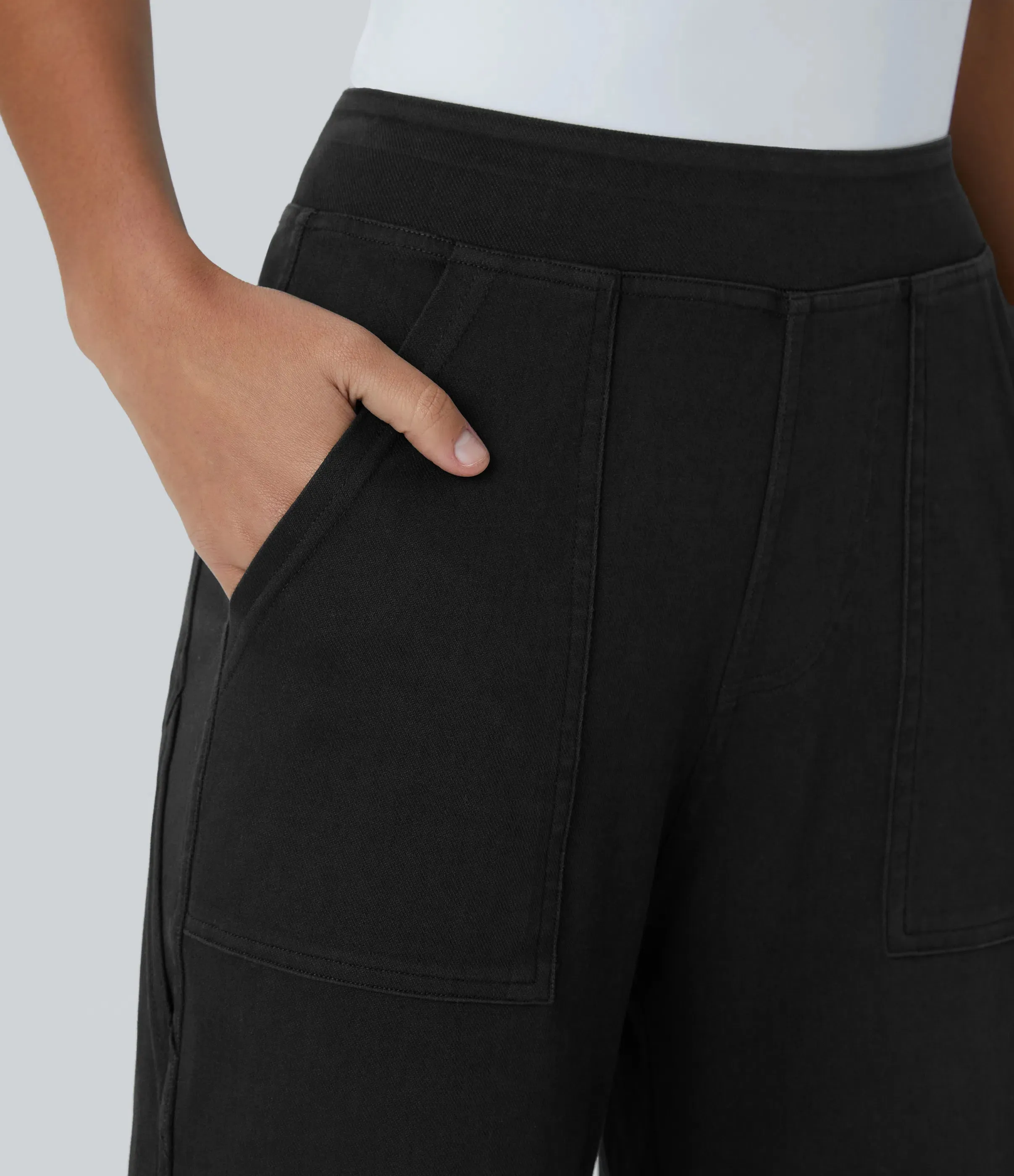 Straight Leg Cargo Jeans