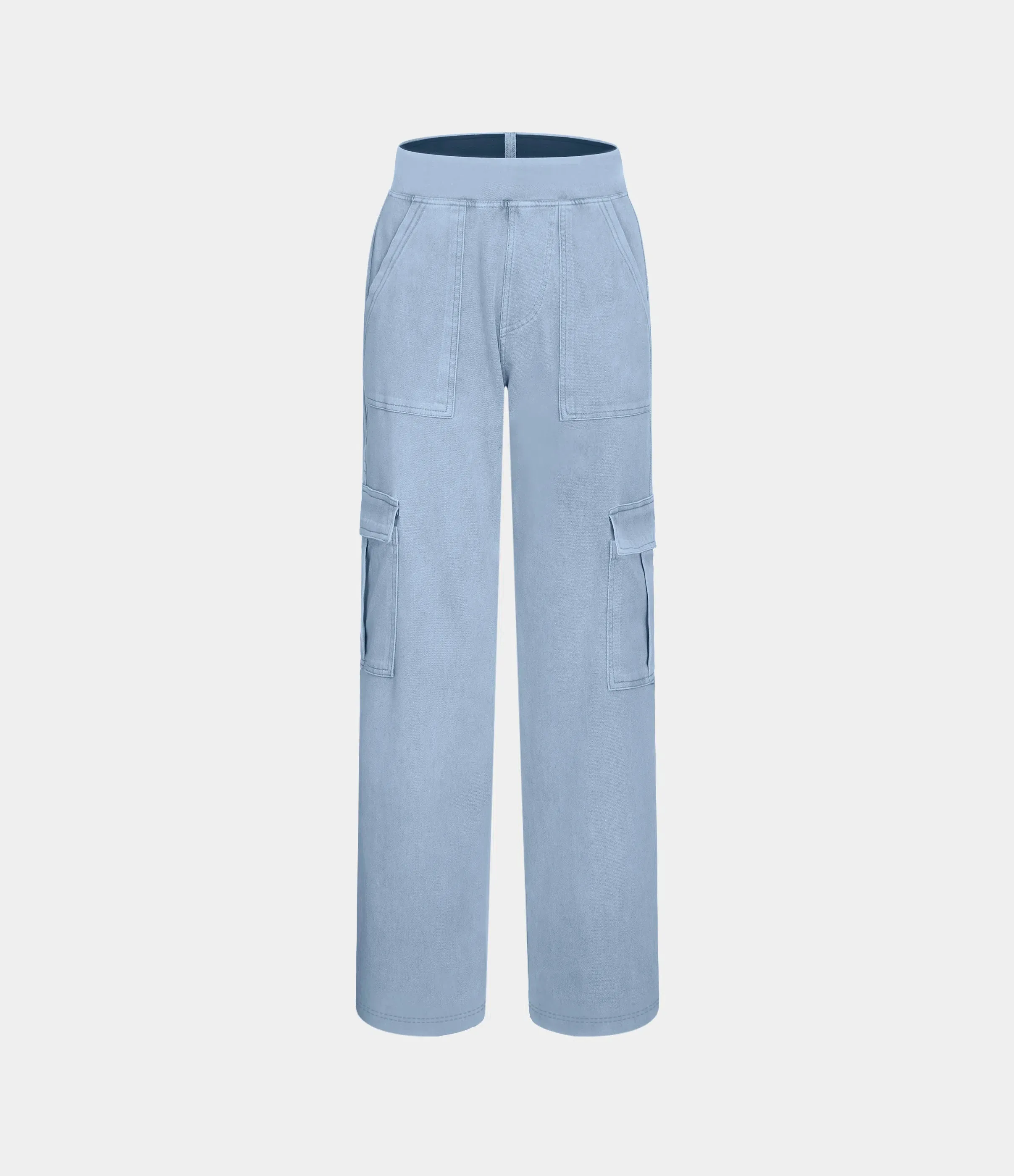 Straight Leg Cargo Jeans