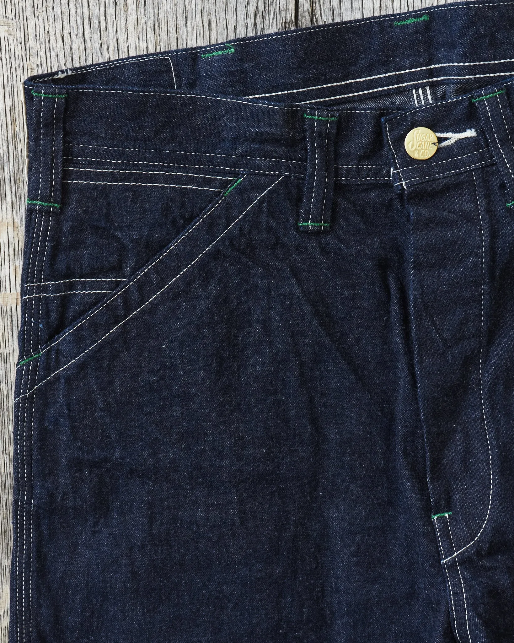 Sugar Cane 13oz. Blue Denim Work Pants SC42495