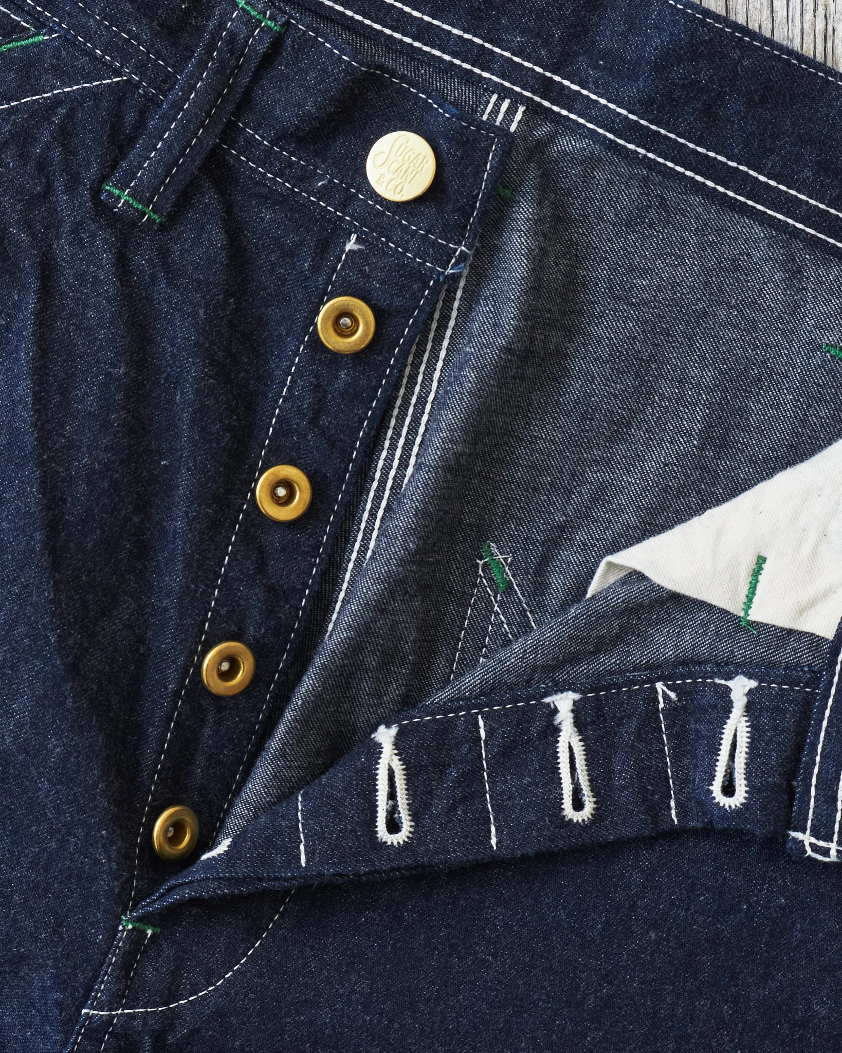 Sugar Cane 13oz. Blue Denim Work Pants SC42495