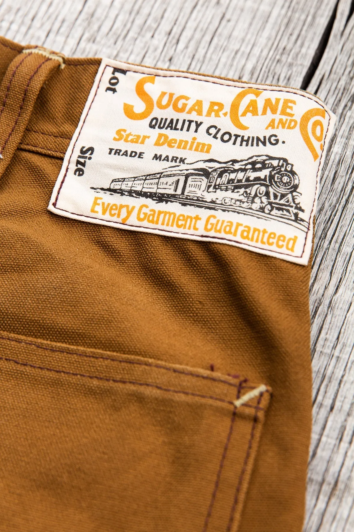 Sugar Cane 13oz. Brown Duck Work Pants SC41824