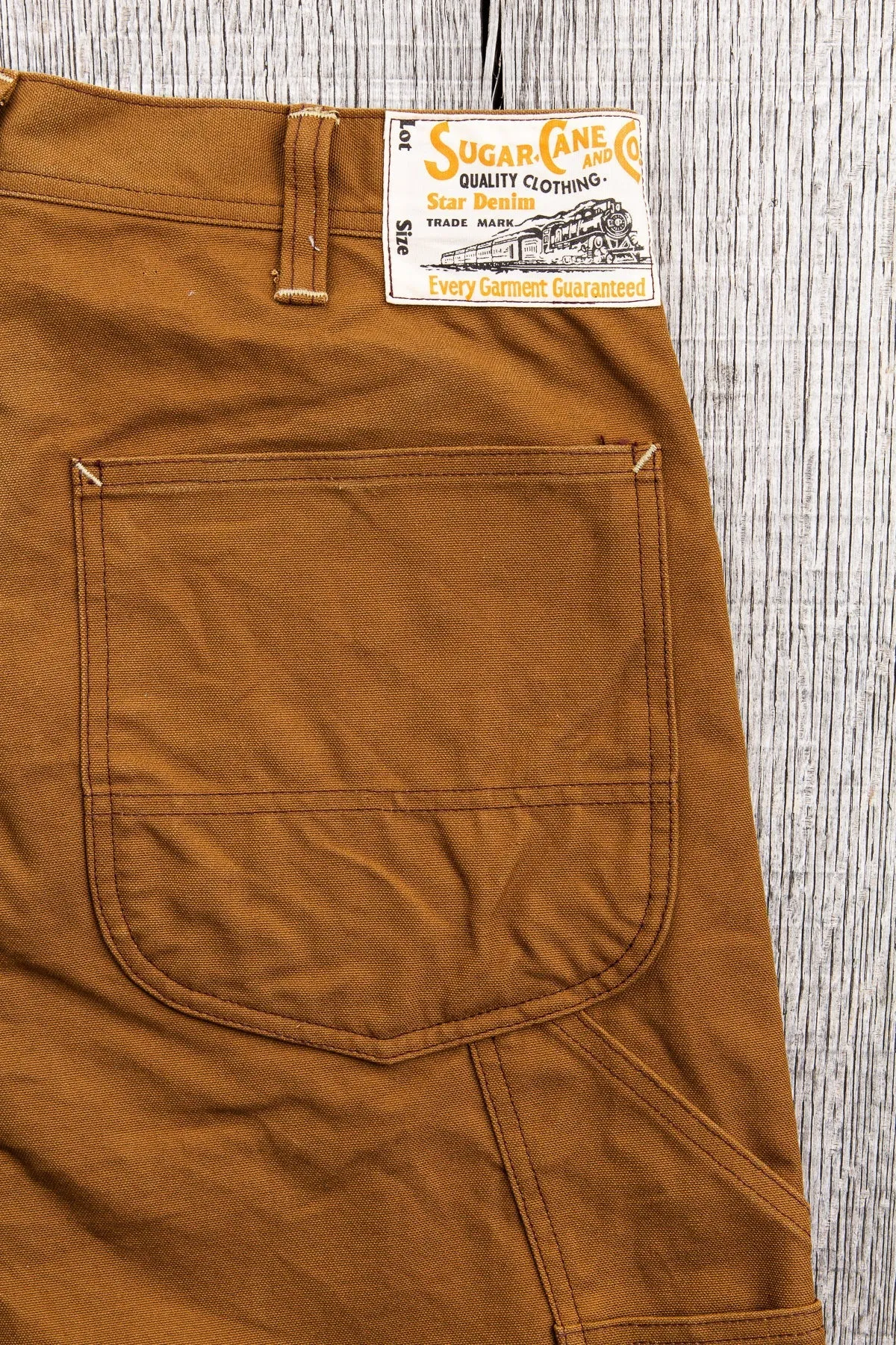 Sugar Cane 13oz. Brown Duck Work Pants SC41824