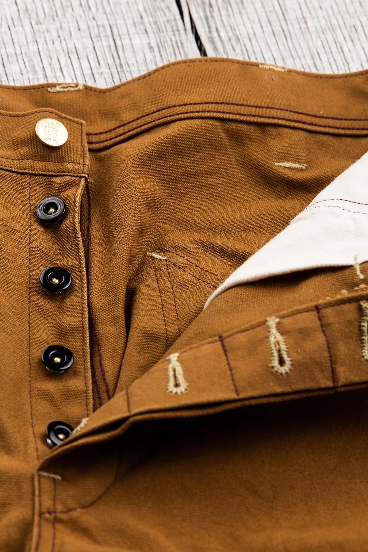 Sugar Cane 13oz. Brown Duck Work Pants SC41824