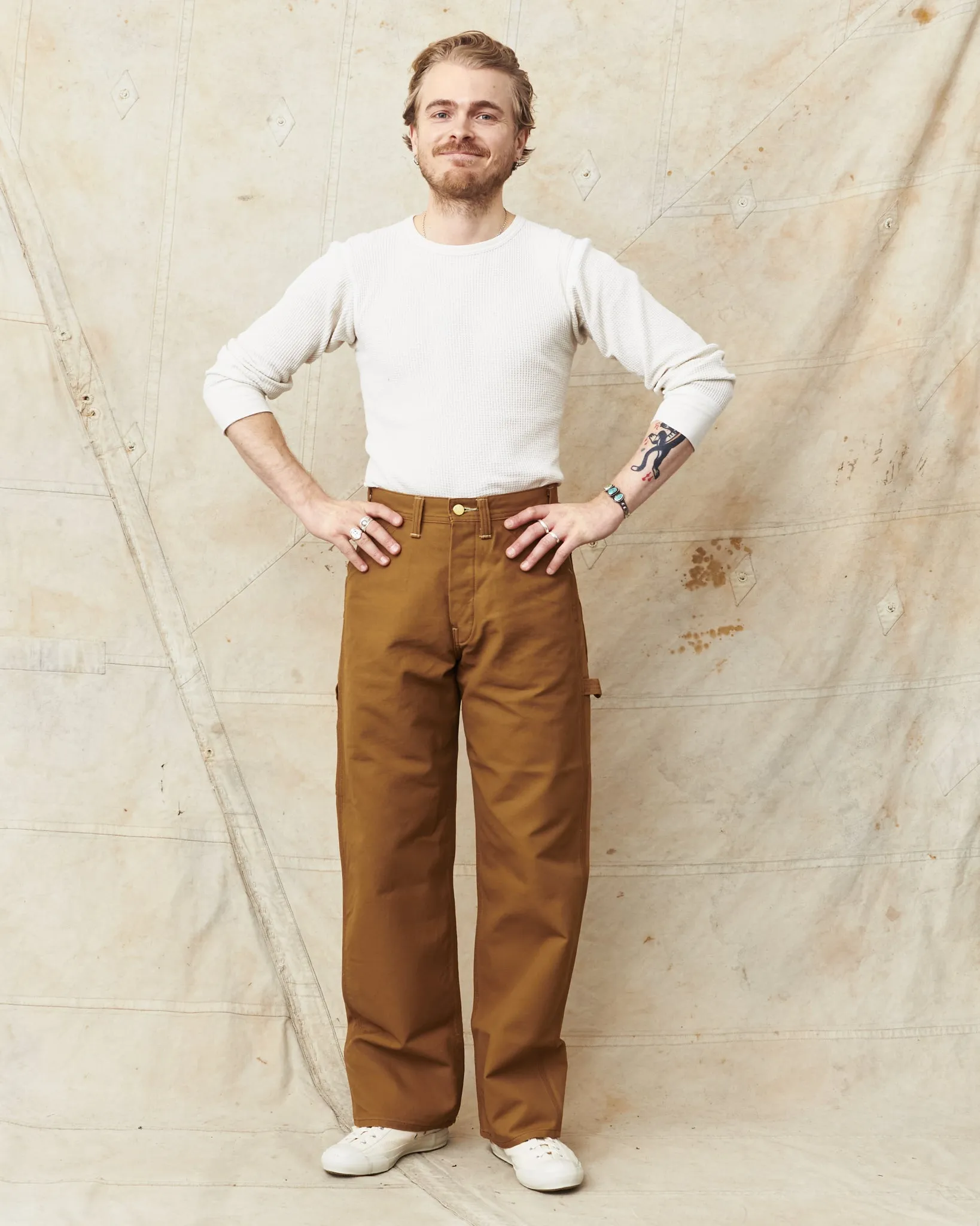Sugar Cane 13oz. Brown Duck Work Pants SC42497