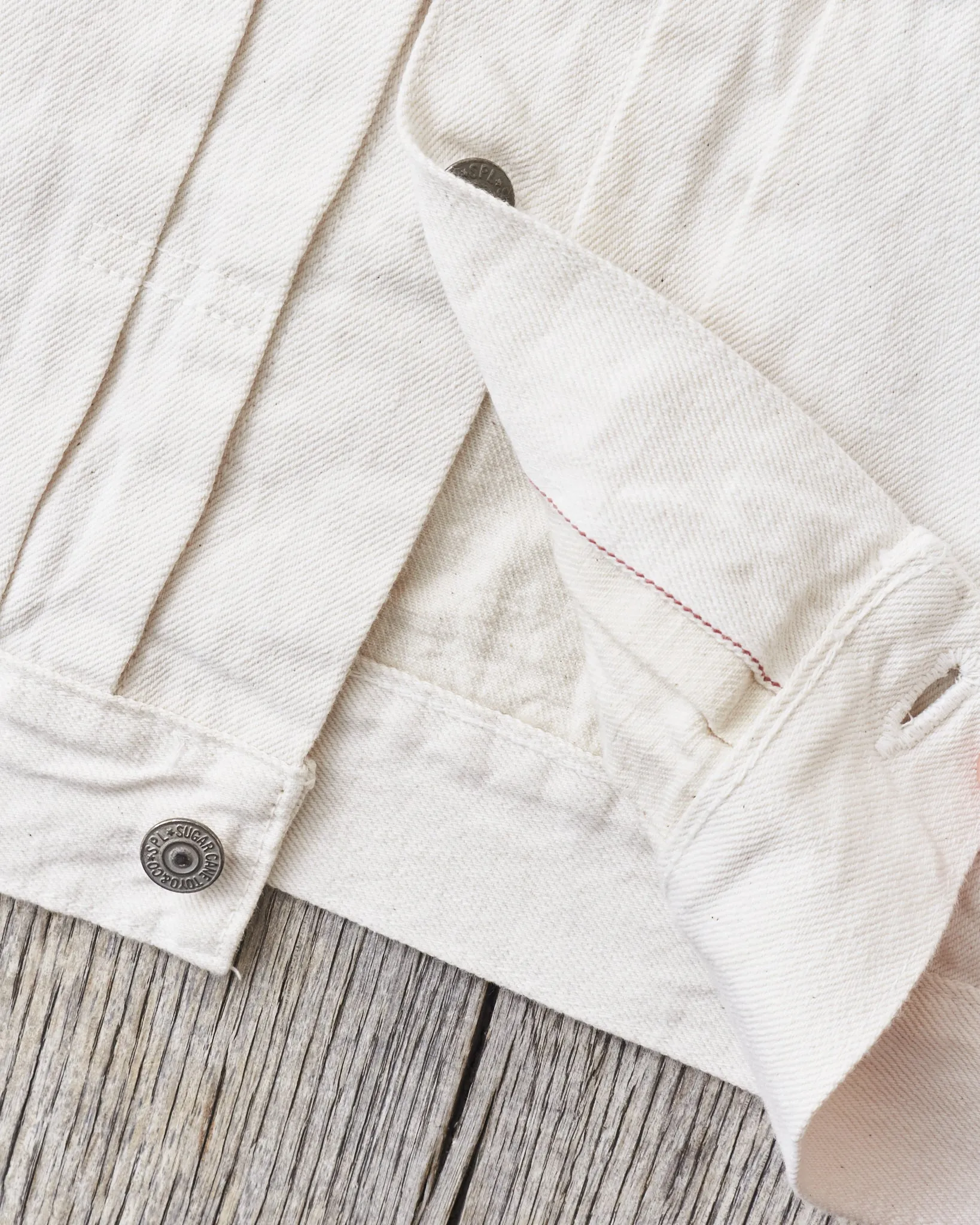 Sugar Cane & Co SC15720 1953 Type 2, 13 oz White Denim Jacket
