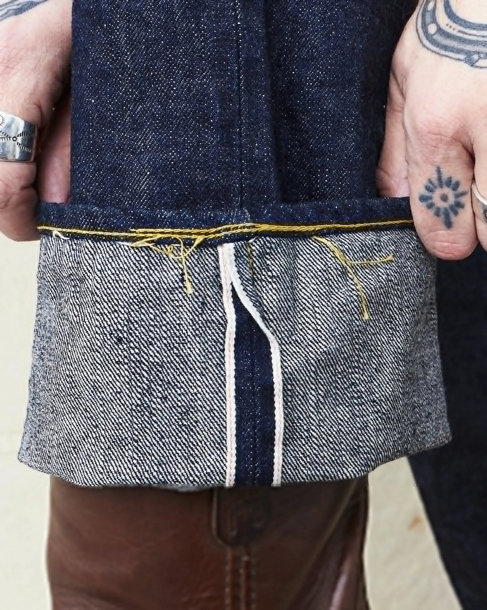 Sugar Cane & Co. Super "Denim" Collectibles #09 S1943 Denim Waist Overalls One Wash SC49009