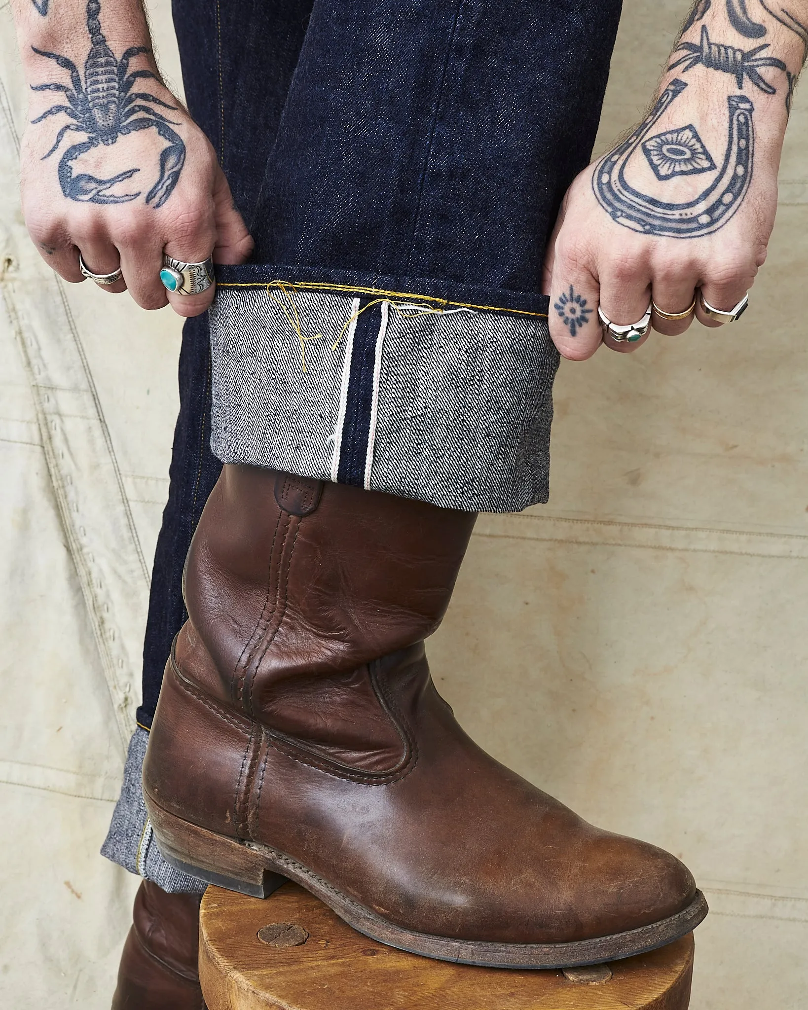 Sugar Cane & Co. Super "Denim" Collectibles #09 S1943 Denim Waist Overalls One Wash SC49009