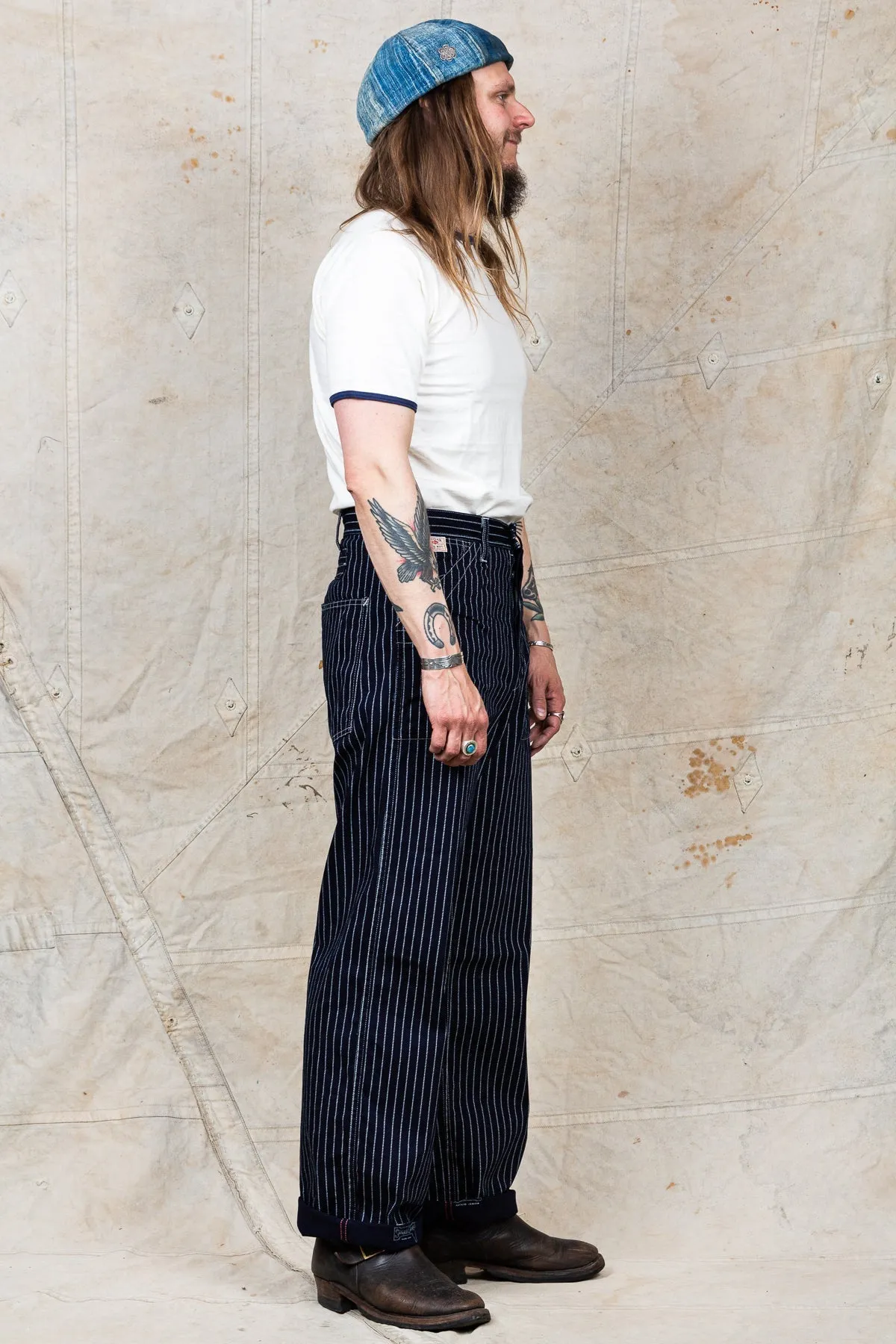 Sugar Cane & Co. Wabash Stripe Engineer Pants SC40786A