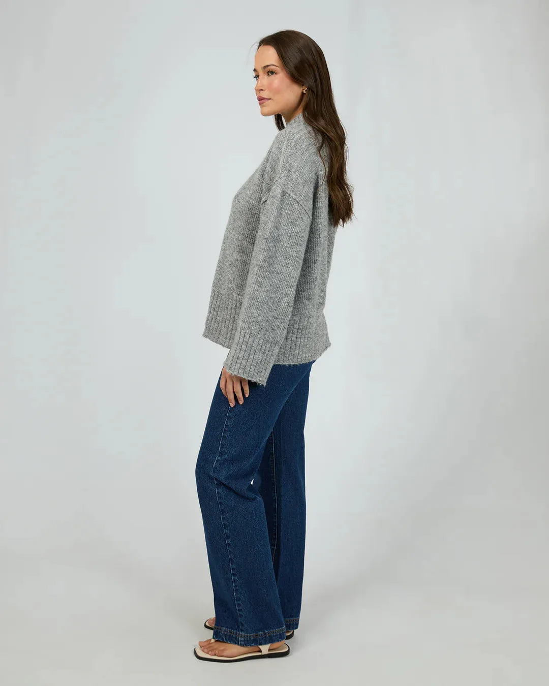 Suki Knit Jumper Grey