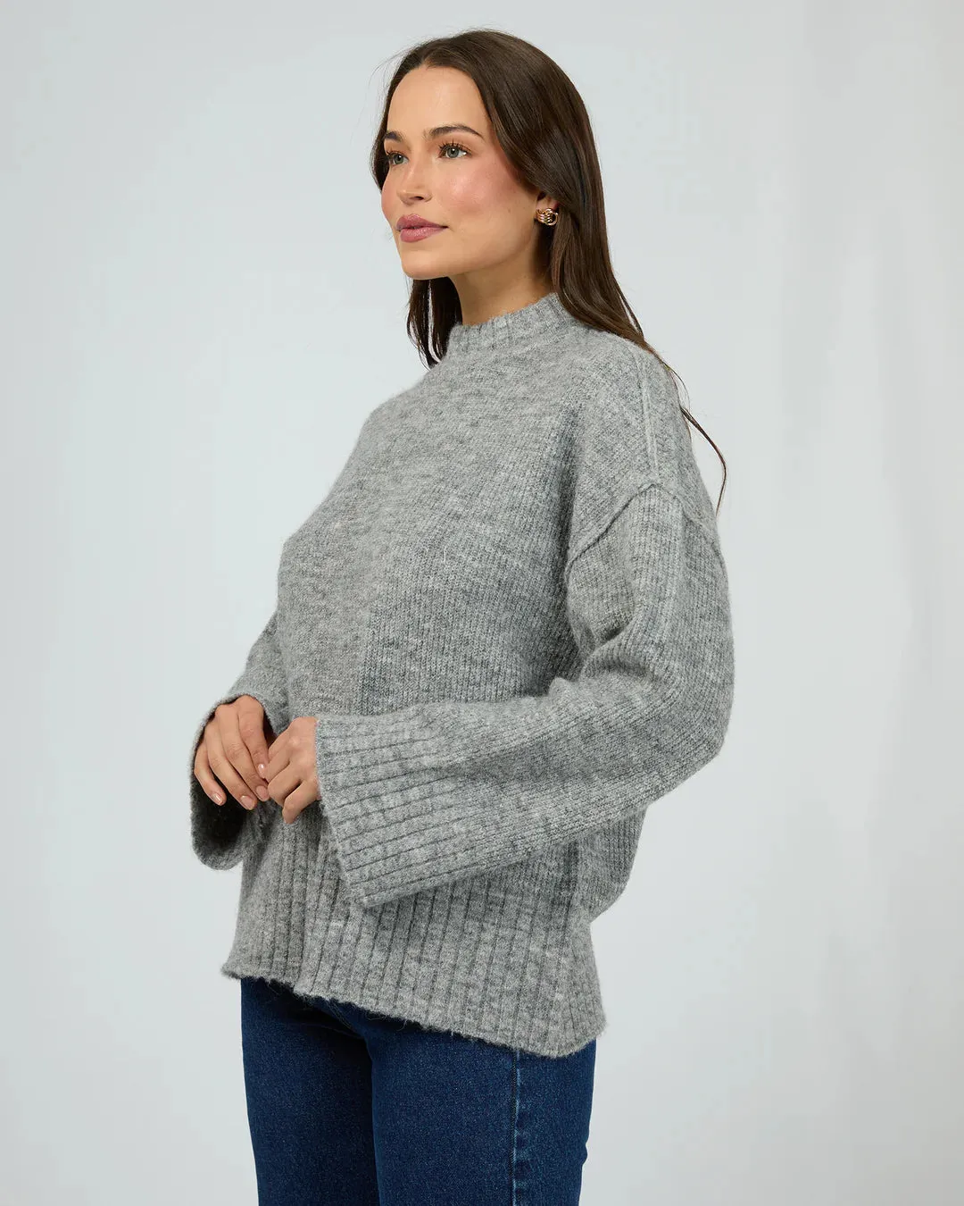 Suki Knit Jumper Grey