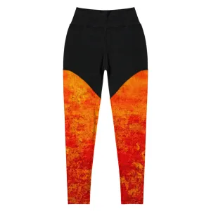 Summer Fire Sports Leggings