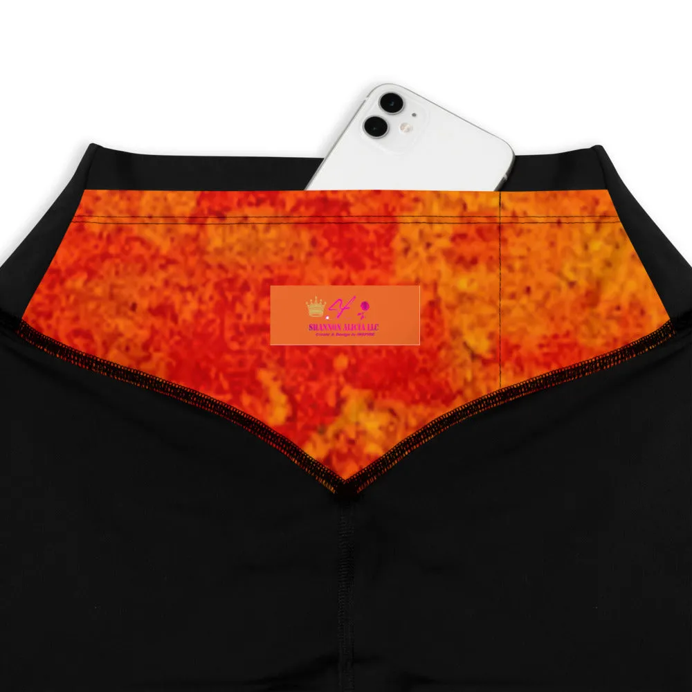 Summer Fire Sports Leggings