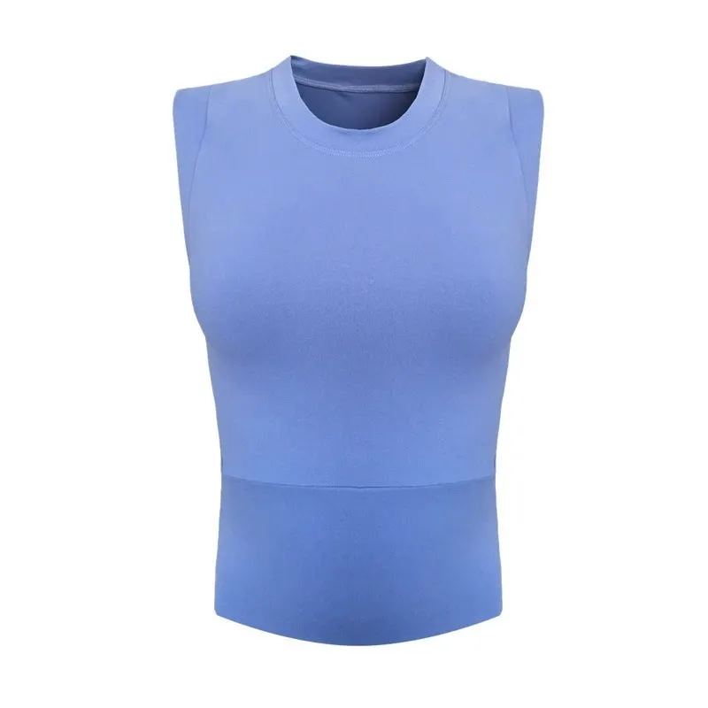 Summer Tank Tops Quick Dry Yoga Top Femme Fitness Singlet Workout