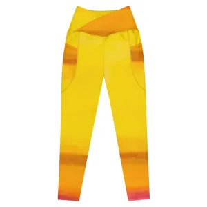 Sunburst 2 Crossover leggings with pockets