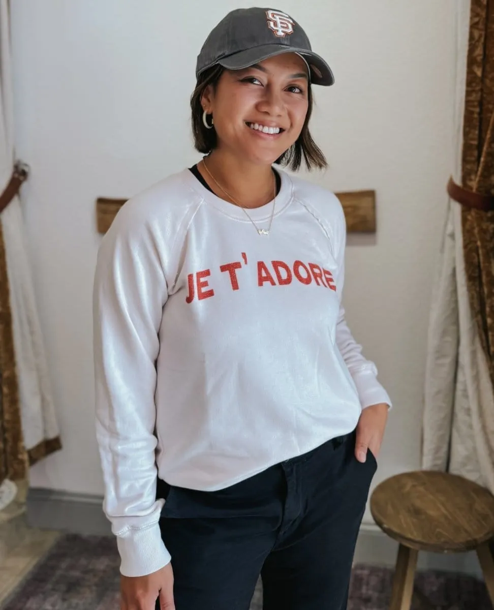 Sundry Je T'Adore Sweatshirt