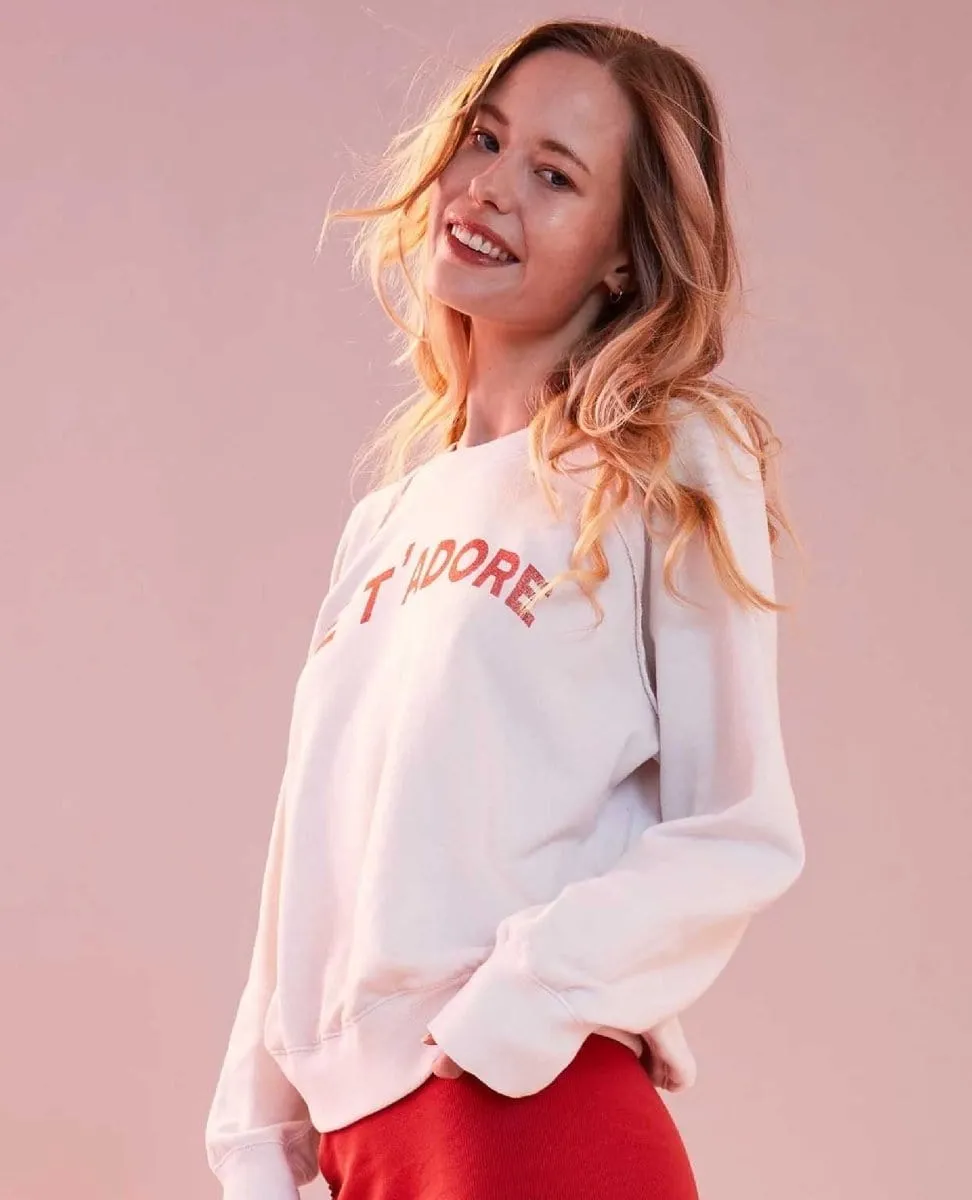 Sundry Je T'Adore Sweatshirt