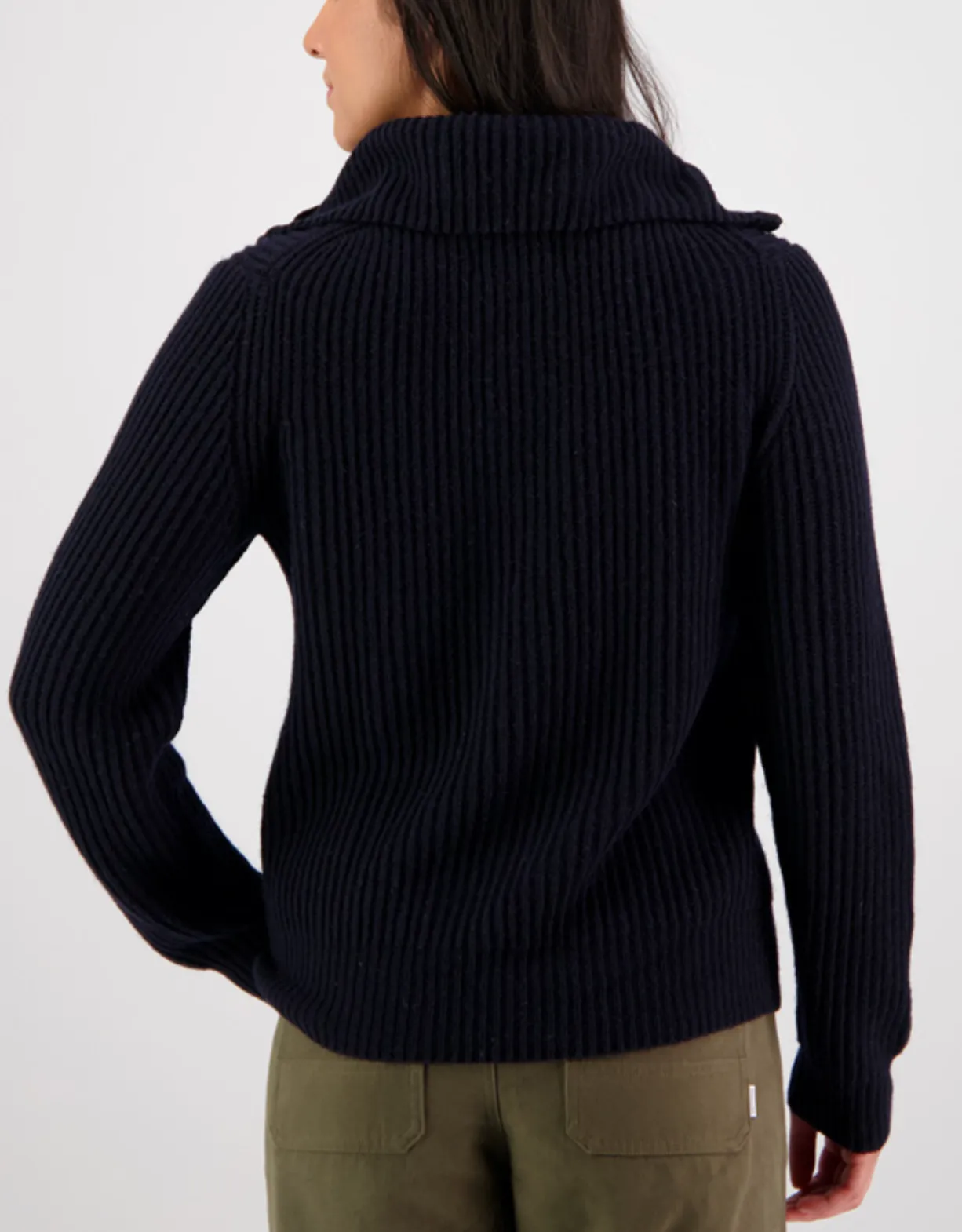 Swanndri Riverside Zip Neck Rib Jumper