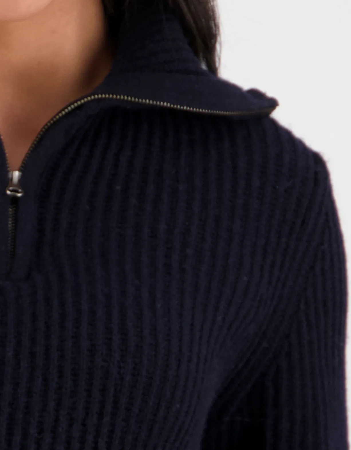 Swanndri Riverside Zip Neck Rib Jumper