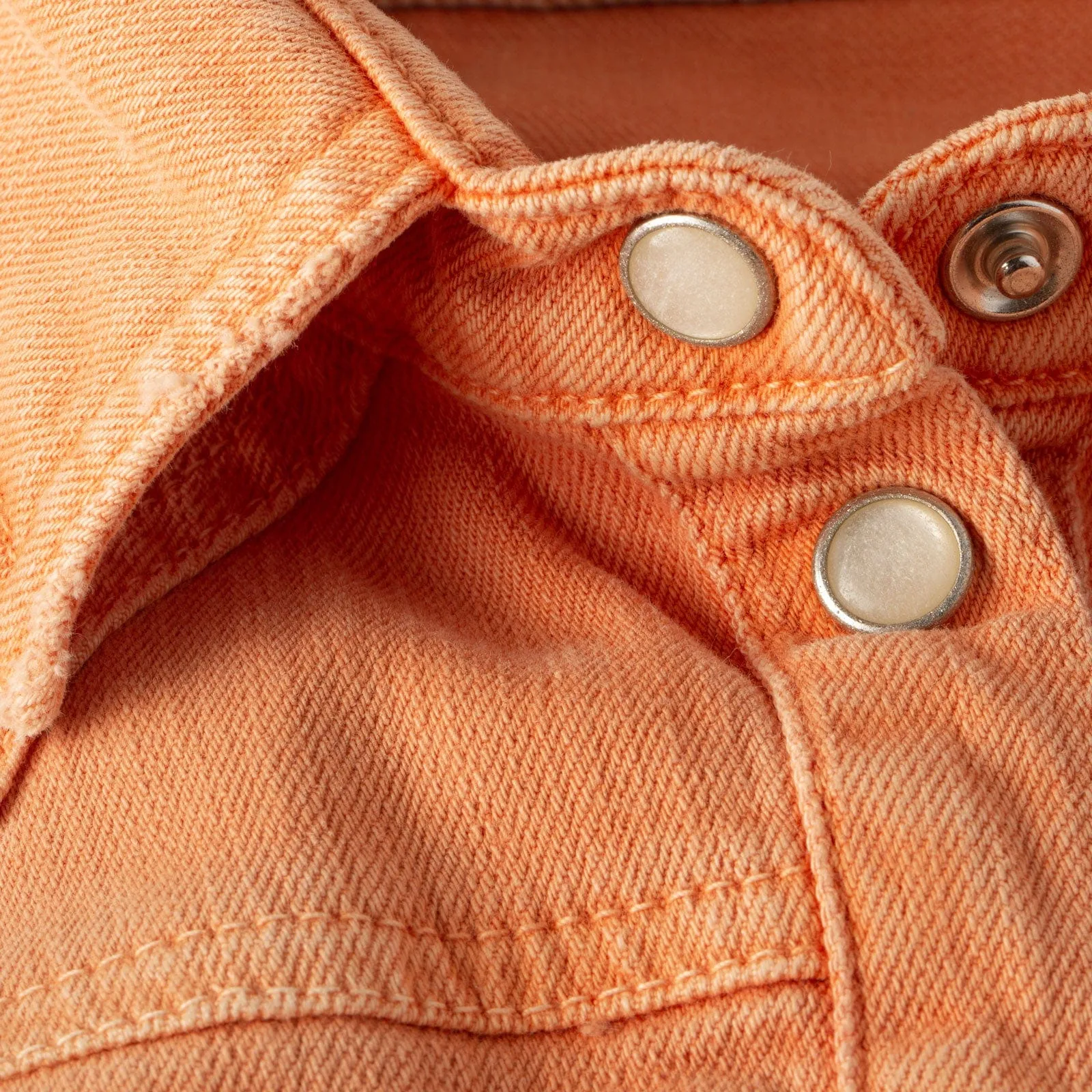 Sweetwater Denim Shirt In Tangerine