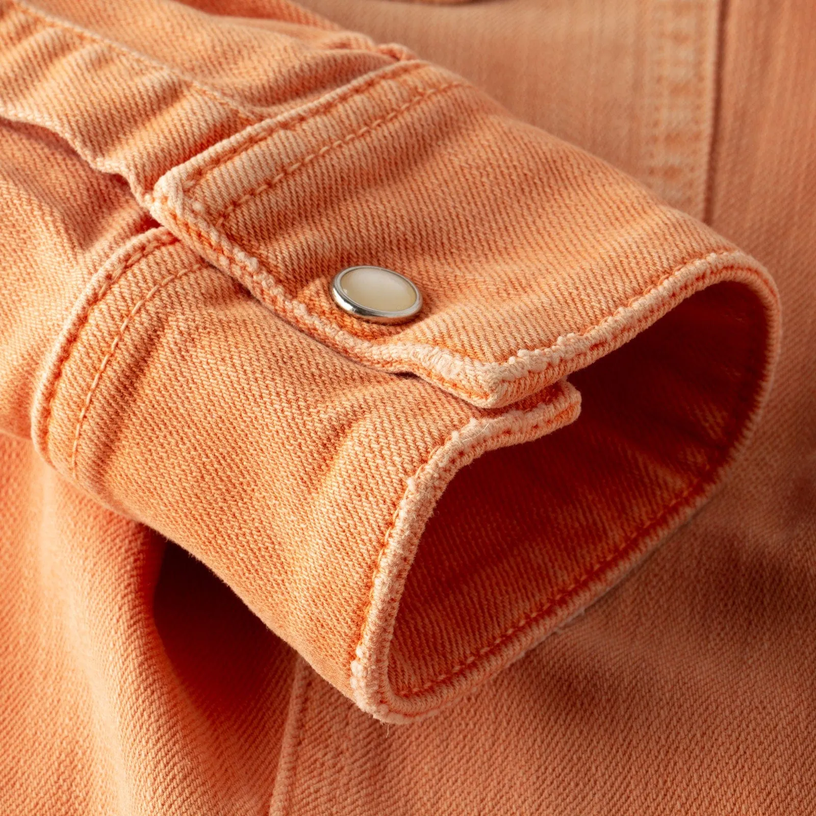Sweetwater Denim Shirt In Tangerine