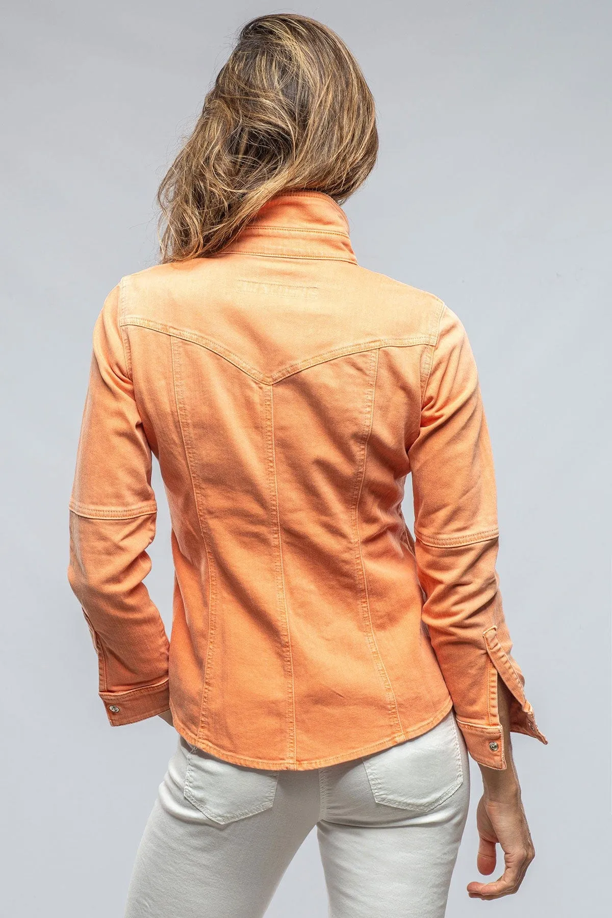 Sweetwater Denim Shirt In Tangerine