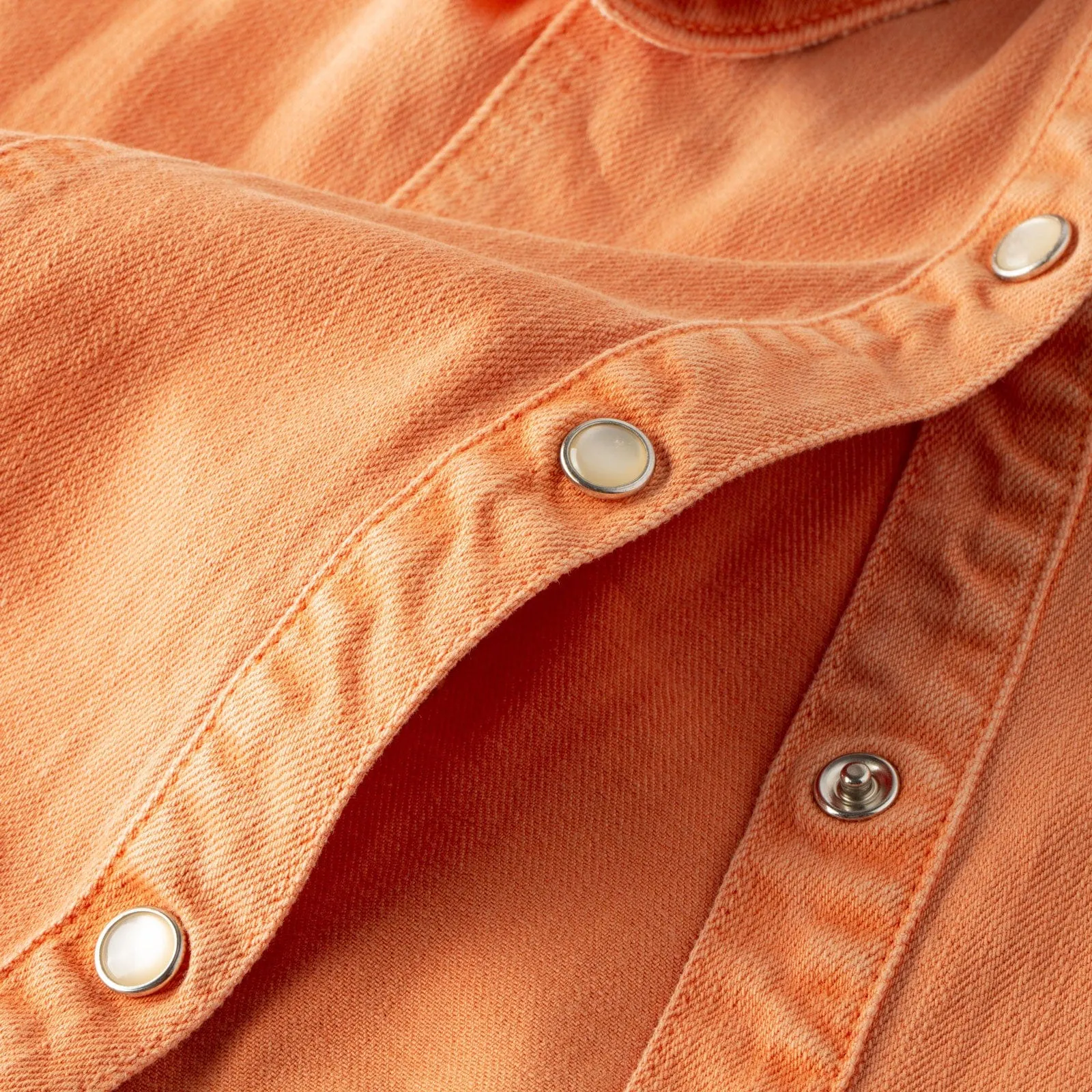 Sweetwater Denim Shirt In Tangerine