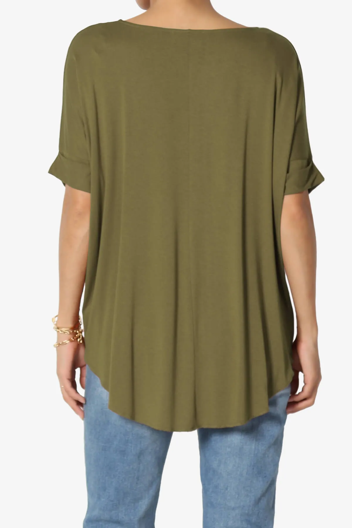 Tackle Wrap Hi-Low Crepe Knit Top PLUS