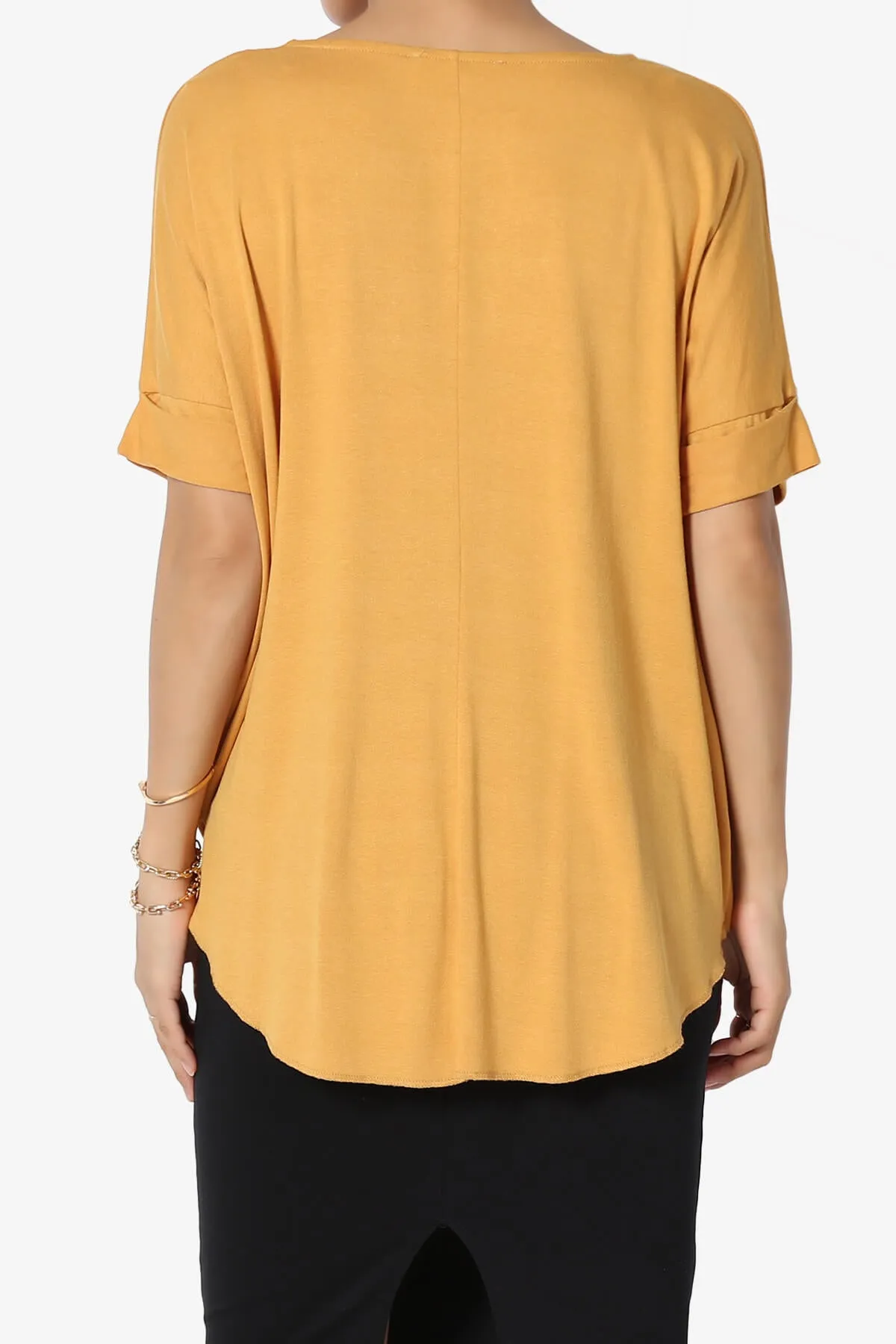 Tackle Wrap Hi-Low Crepe Knit Top PLUS