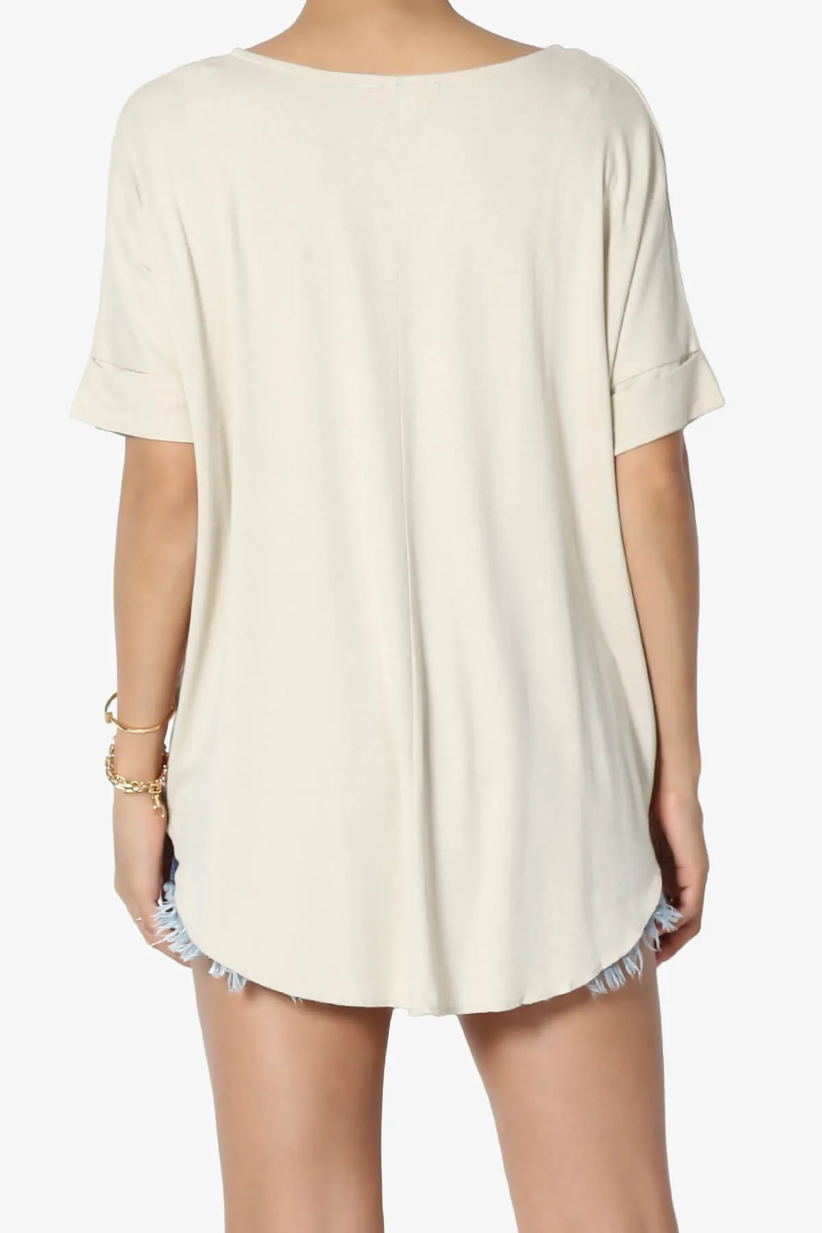Tackle Wrap Hi-Low Crepe Knit Top PLUS