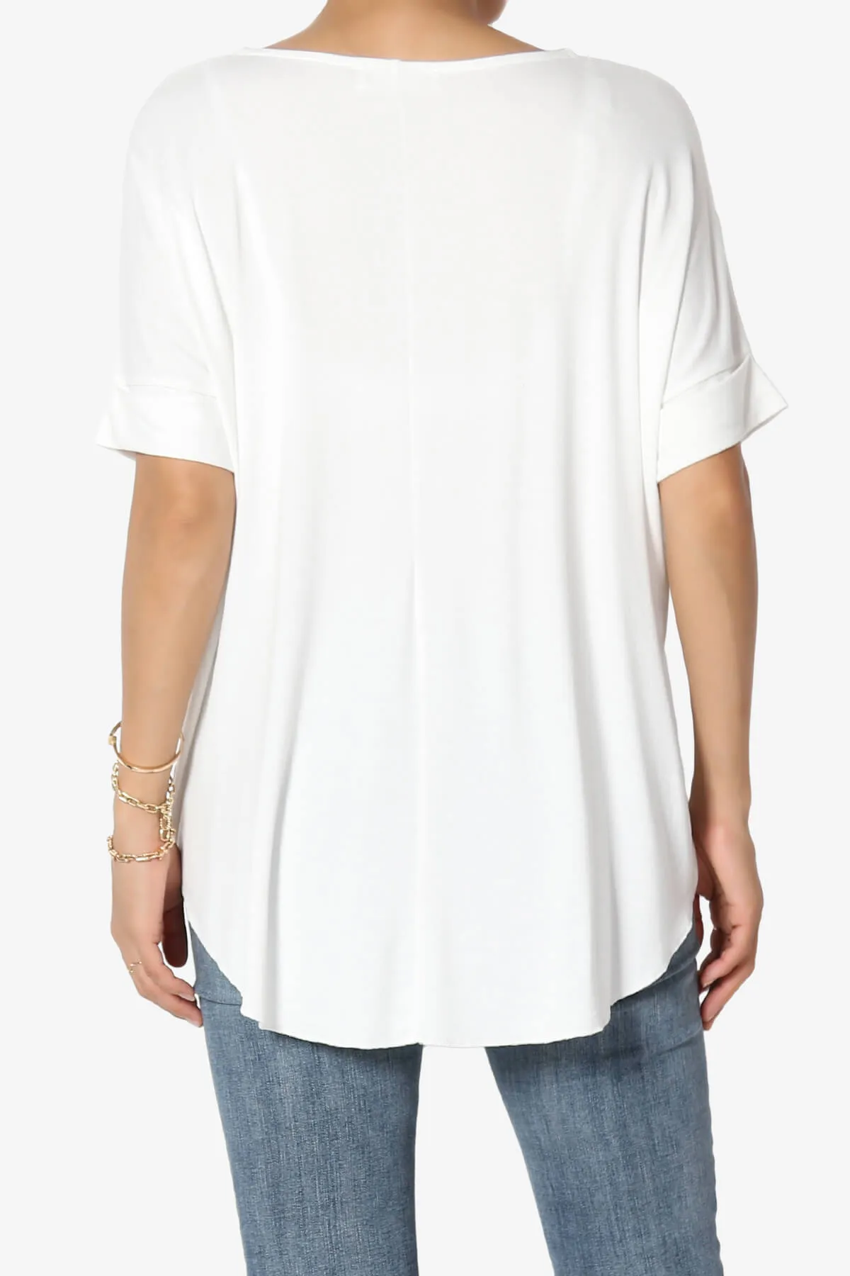 Tackle Wrap Hi-Low Crepe Knit Top PLUS