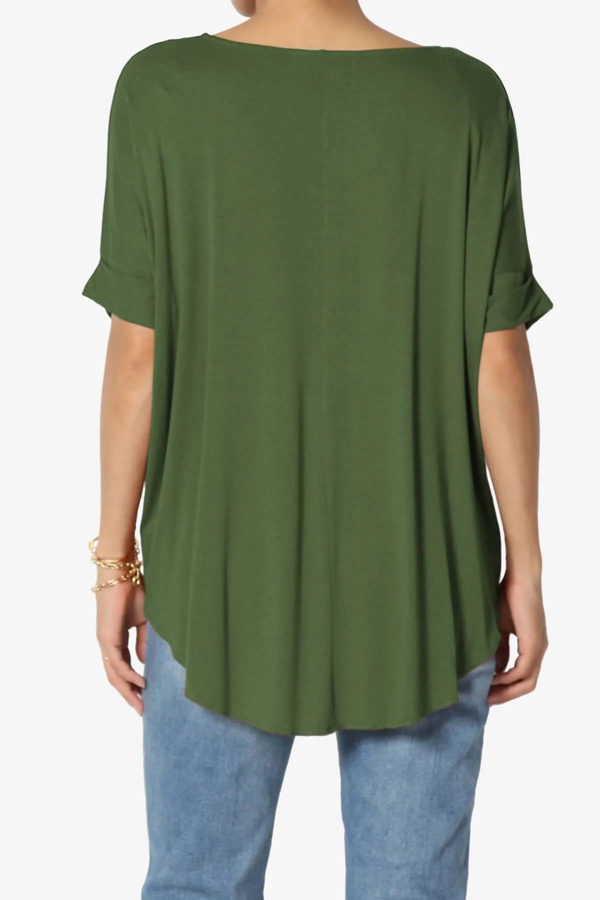 Tackle Wrap Hi-Low Crepe Knit Top PLUS