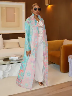 Tameka Plisse Robe (Aqua)