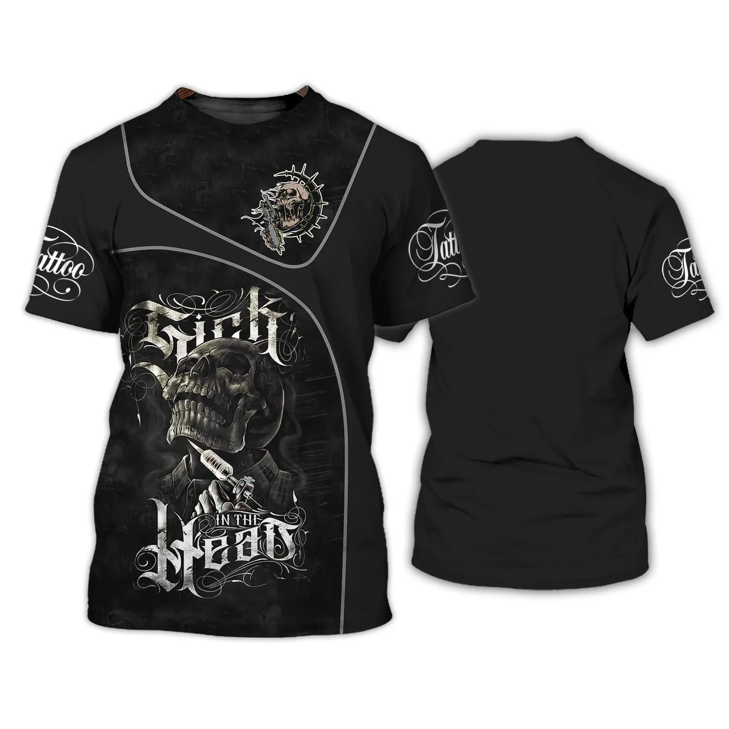 Tattoo Artist Shop Personalized Name Zipper Hoodie, 3D Hoodie