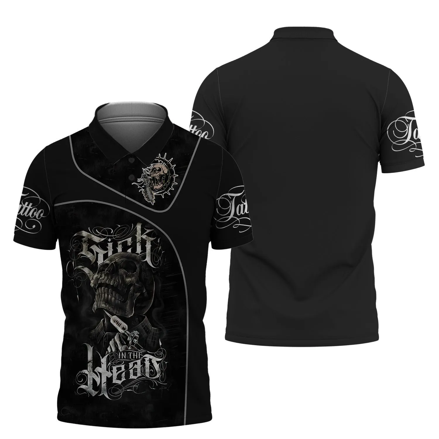 Tattoo Artist Shop Personalized Name Zipper Hoodie, 3D Hoodie