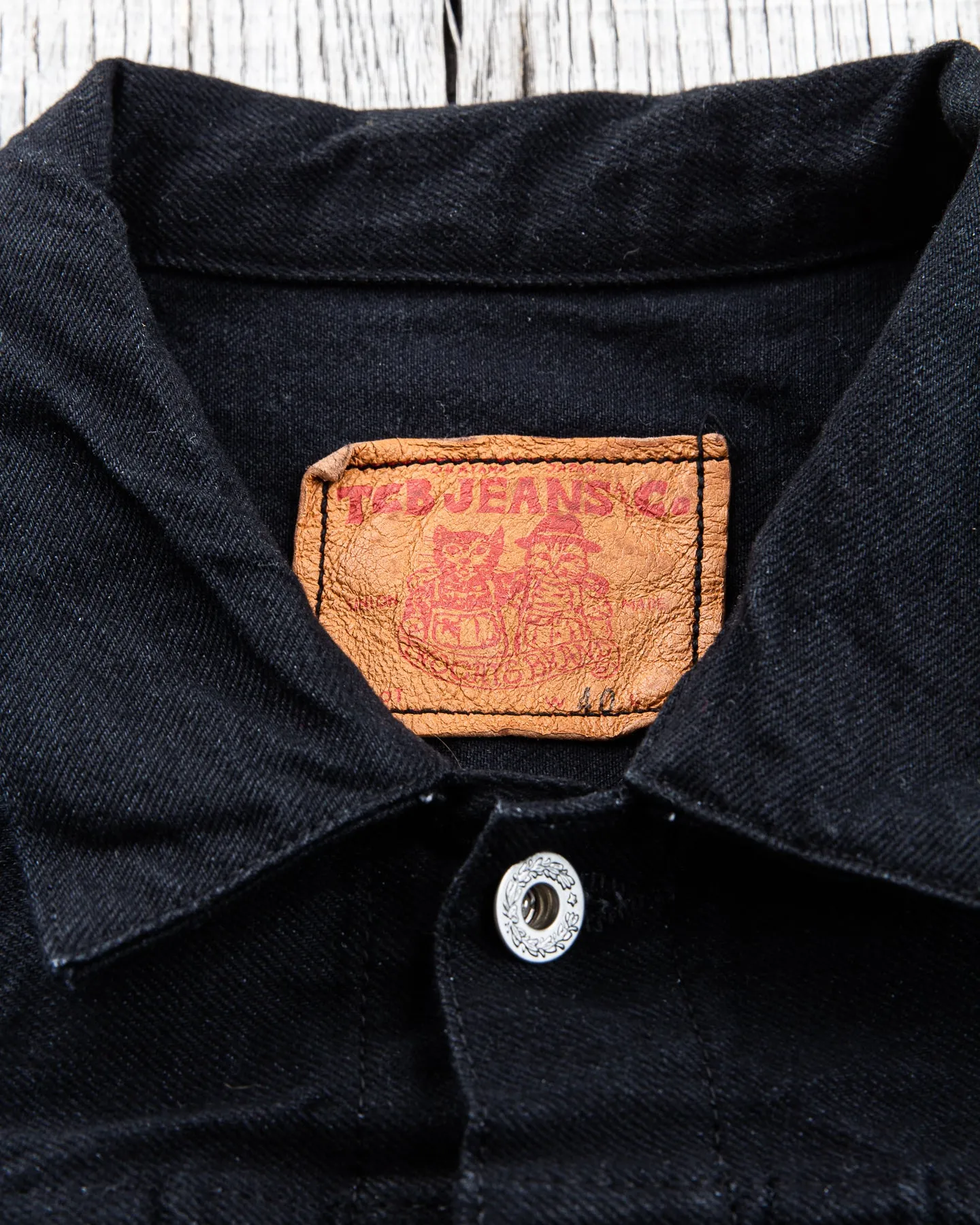 TCB Jeans S40's Jacket Black Denim One Wash