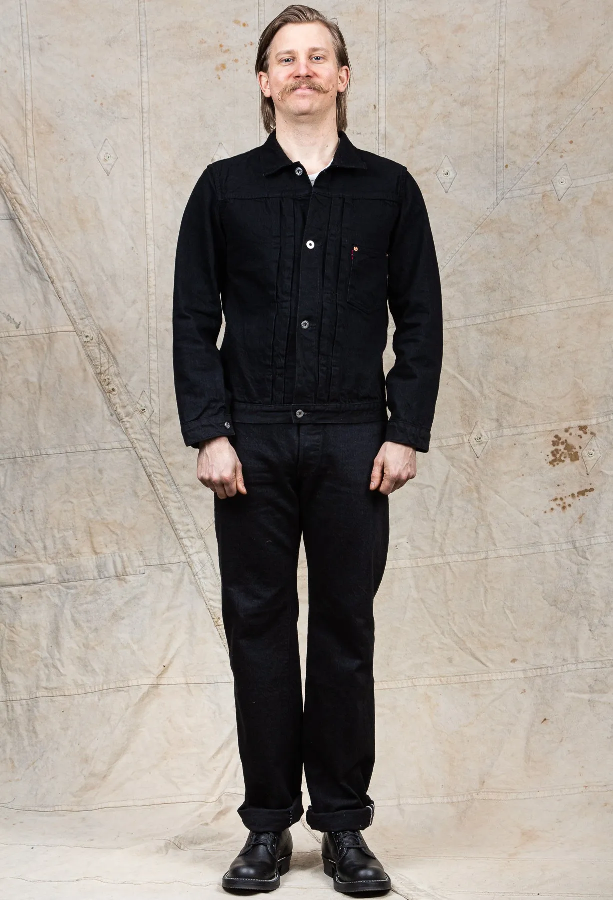 TCB Jeans S40's Jacket Black Denim One Wash