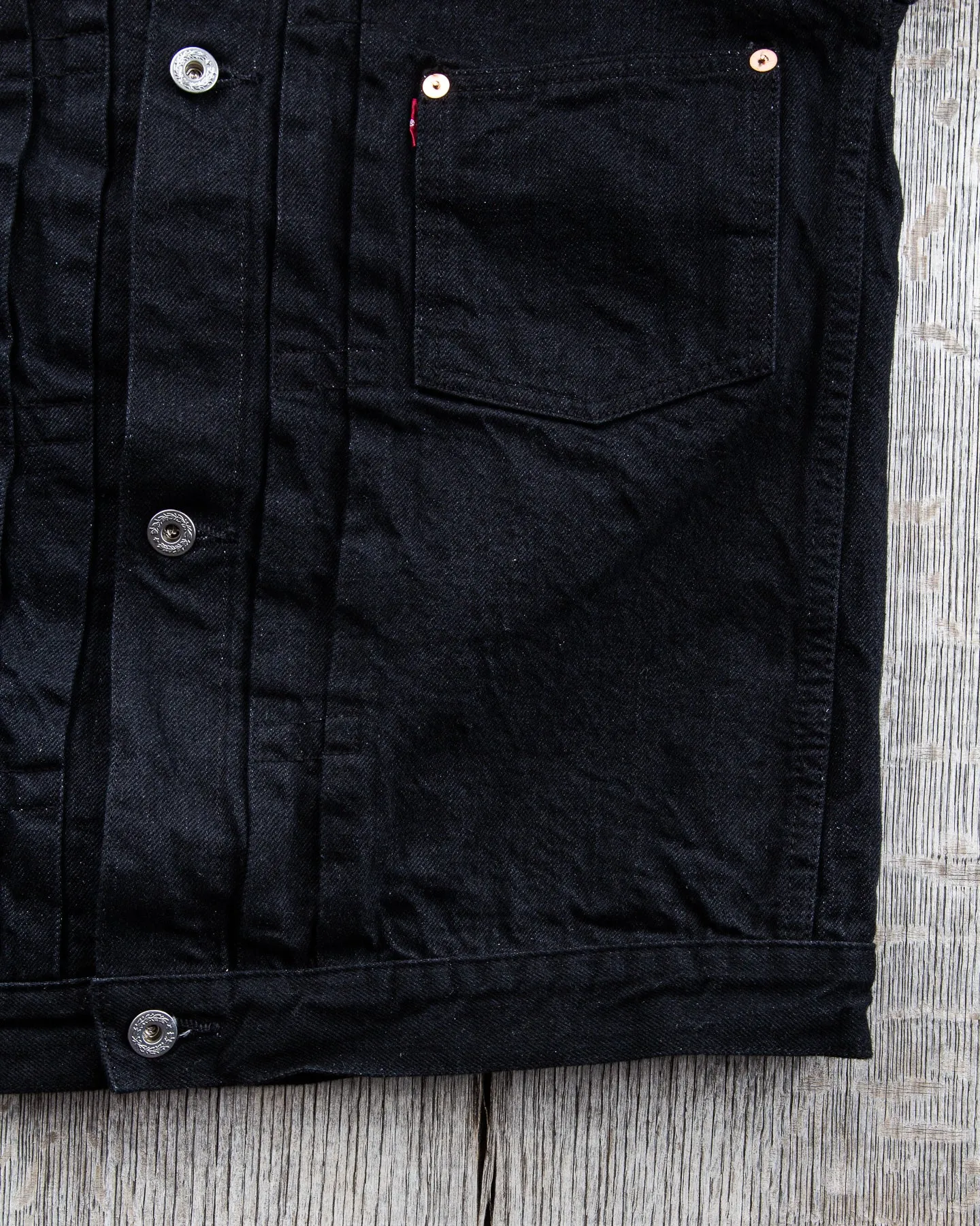 TCB Jeans S40's Jacket Black Denim One Wash