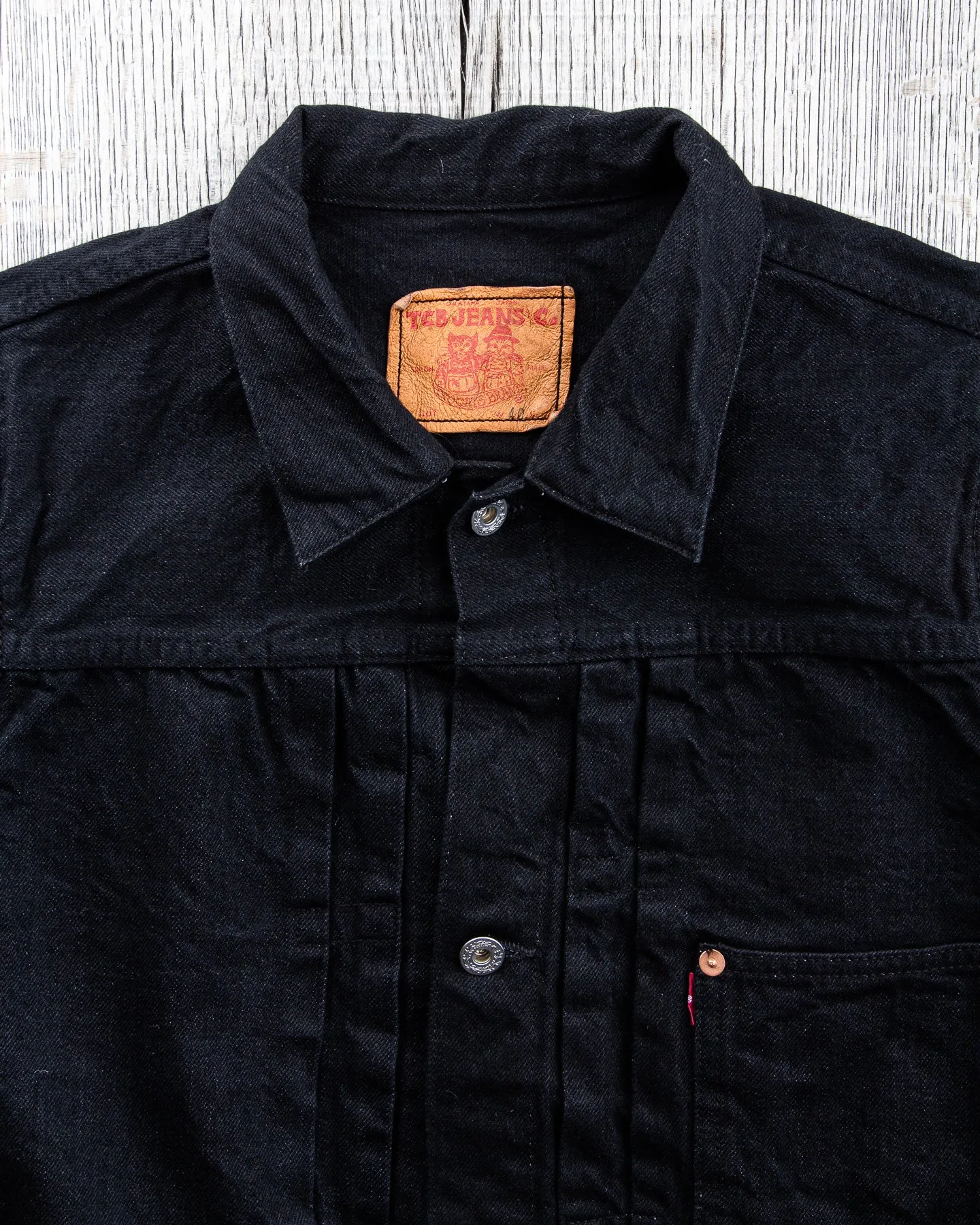 TCB Jeans S40's Jacket Black Denim One Wash