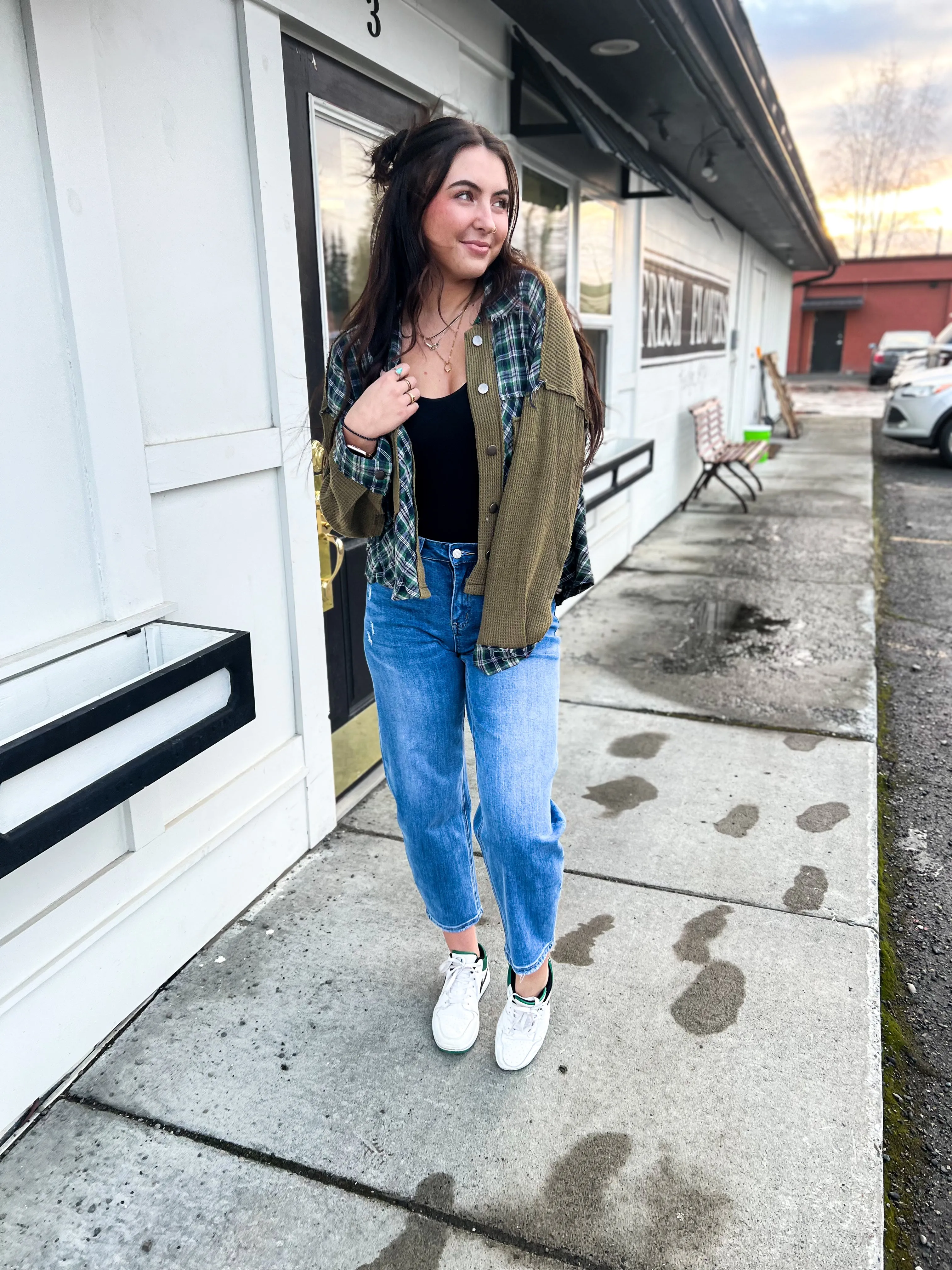 Teagan HR Barrel Leg Denim