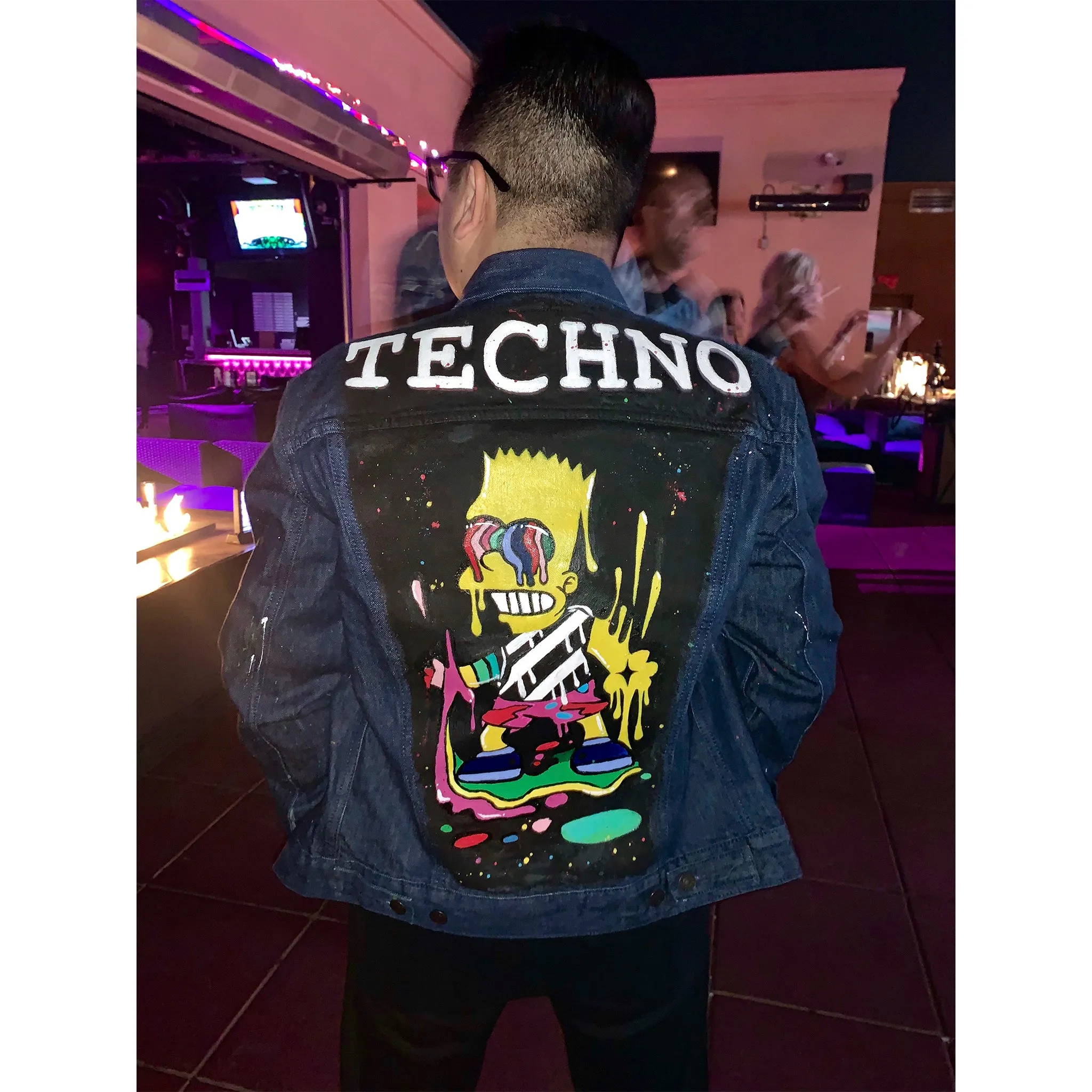 Techno Bart - Hand Painted Jacket