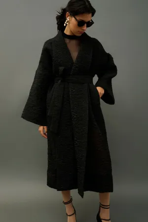 Teri Sheer Long Kimono Jacket