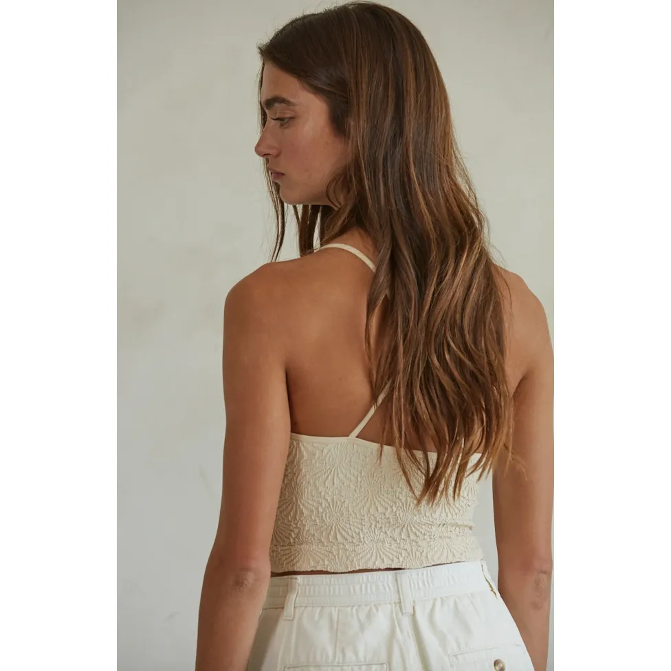Textured Floral Tank
